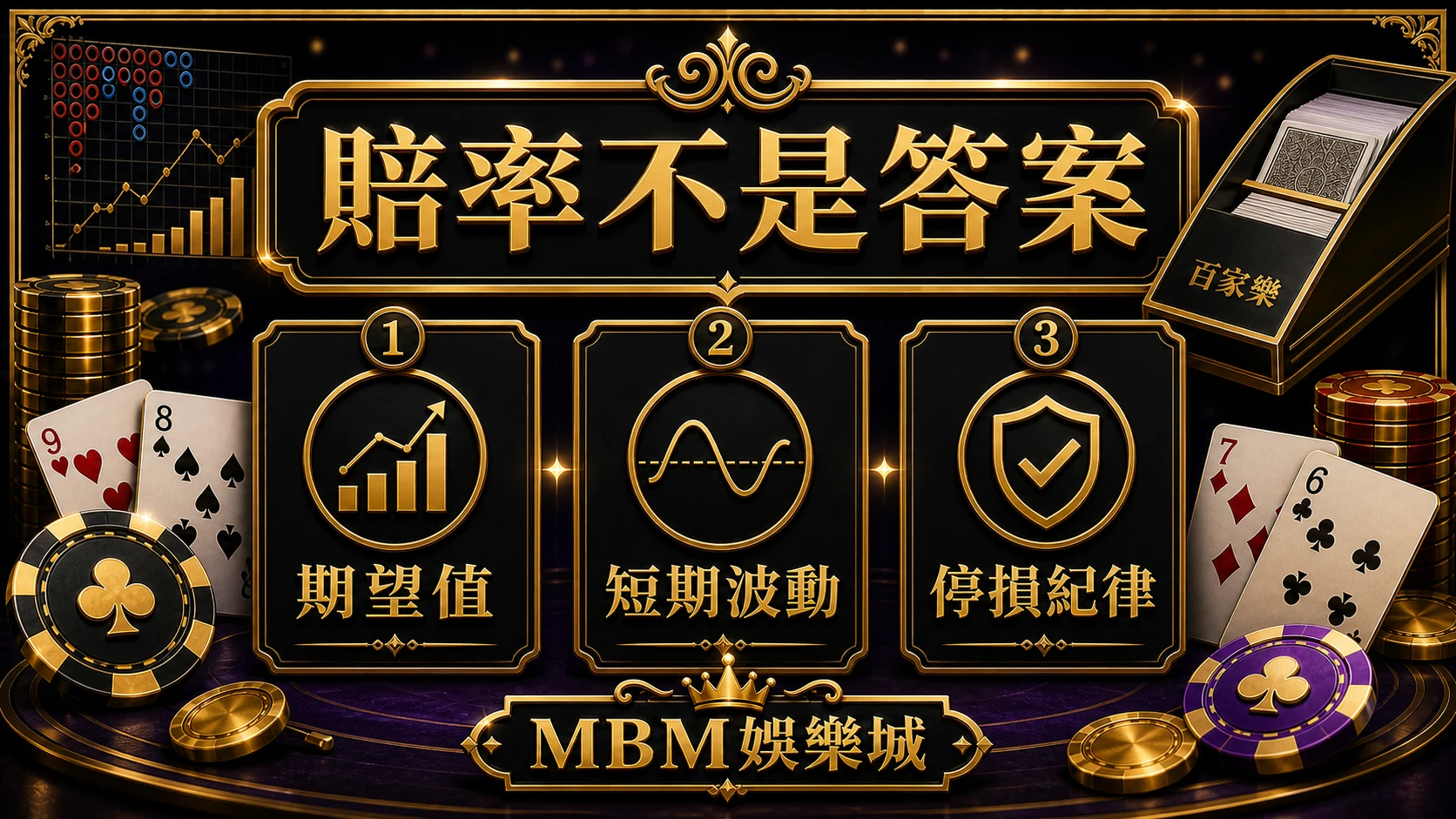 百家樂賠率不是答案 期望值短期波動停損紀律 MBM娛樂城