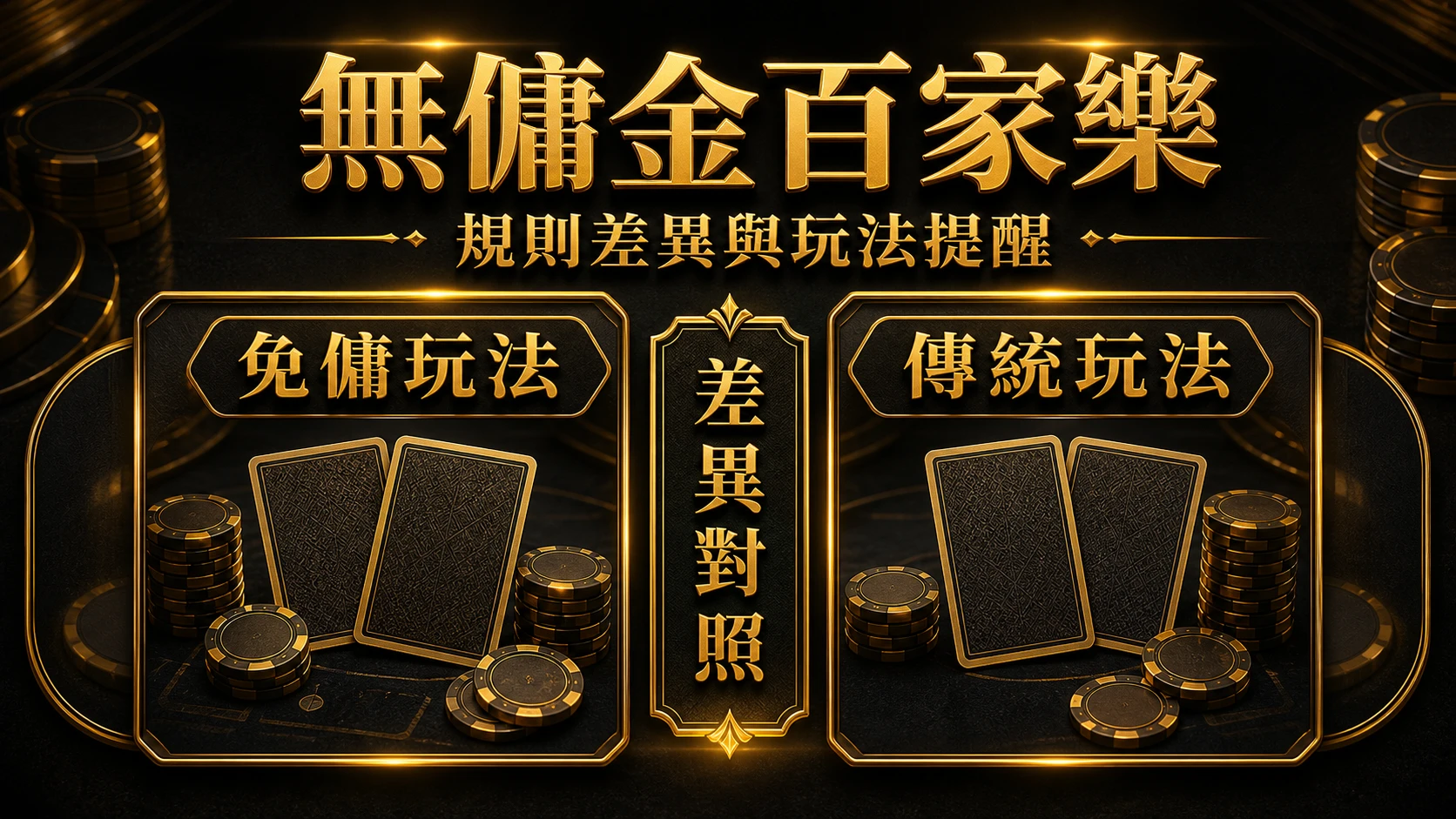 無傭金百家樂是什麼？傳統百家樂差異、賠率與適合玩家｜MBM娛樂城