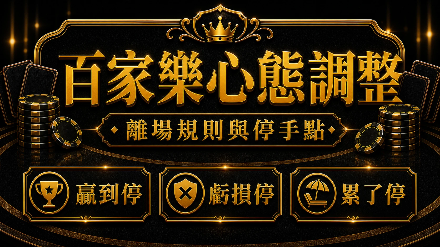 百家樂心態怎麼穩？5個心理調適技巧與離桌條件｜MBM娛樂城