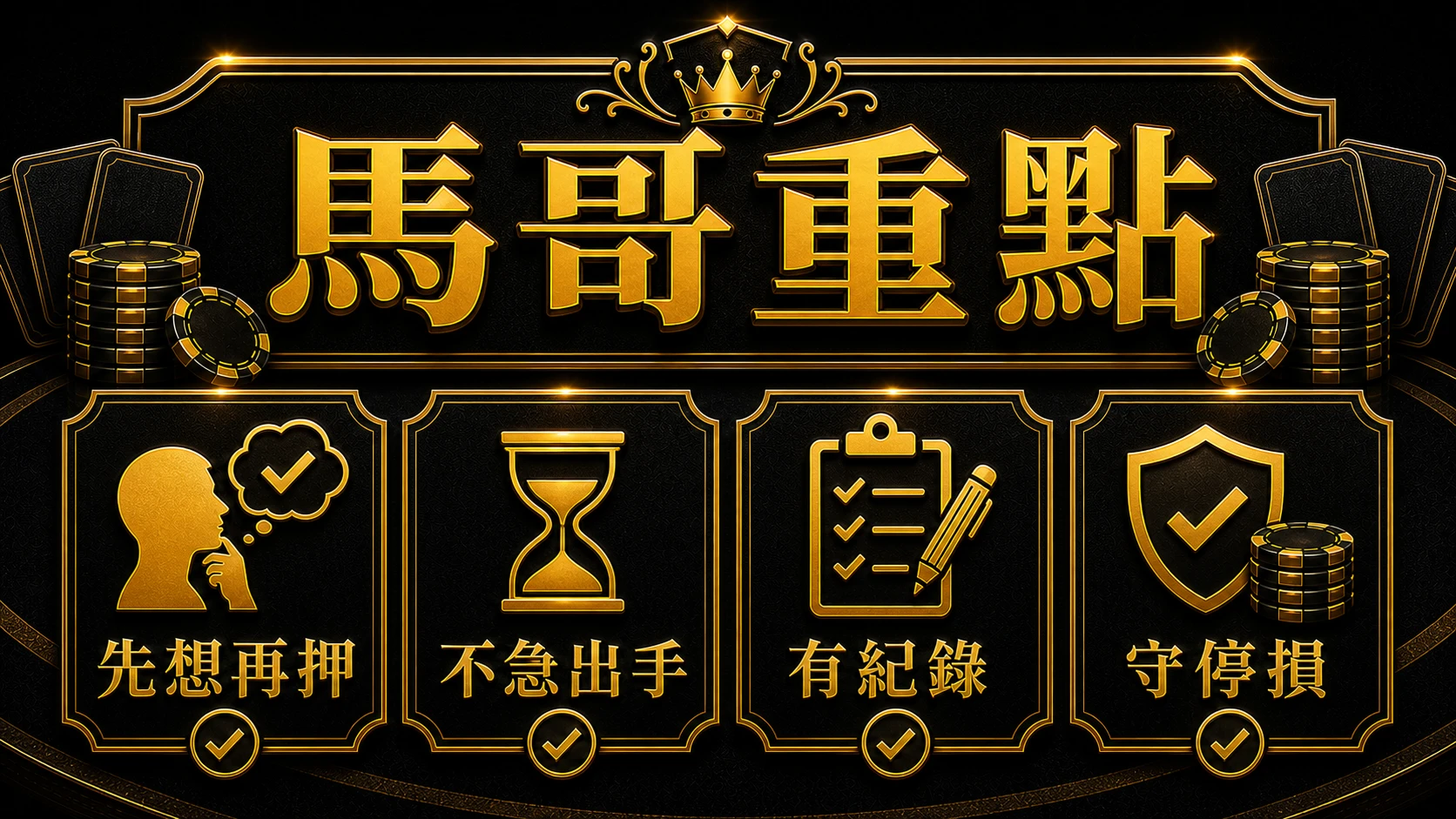 百家樂決策流程怎麼做 馬哥重點整理 MBM娛樂城