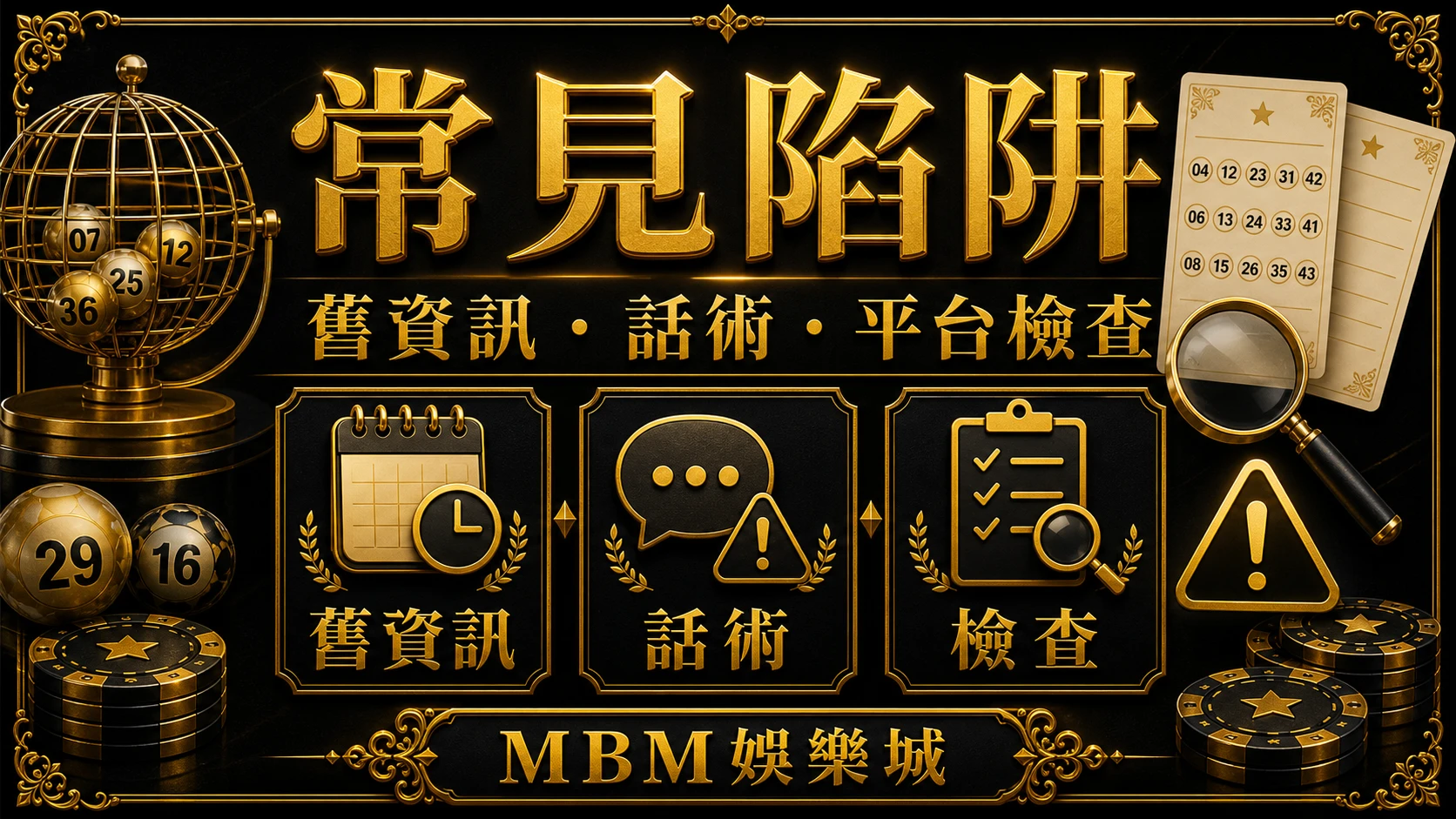 常見陷阱 彩票常見陷阱有哪些？舊資訊、承諾話術與平台檢查 MBM娛樂城