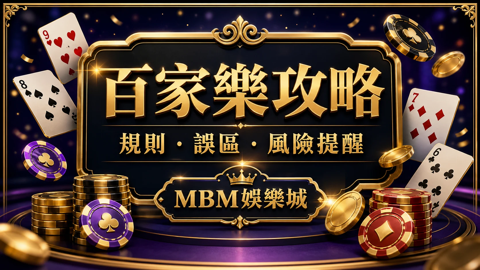 百家樂攻略怎麼看？玩法規則、常見誤區與風險提醒｜MBM娛樂城
