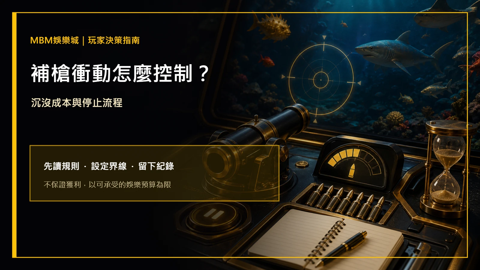 補槍衝動怎麼控制？沉沒成本與停止流程｜MBM娛樂城
