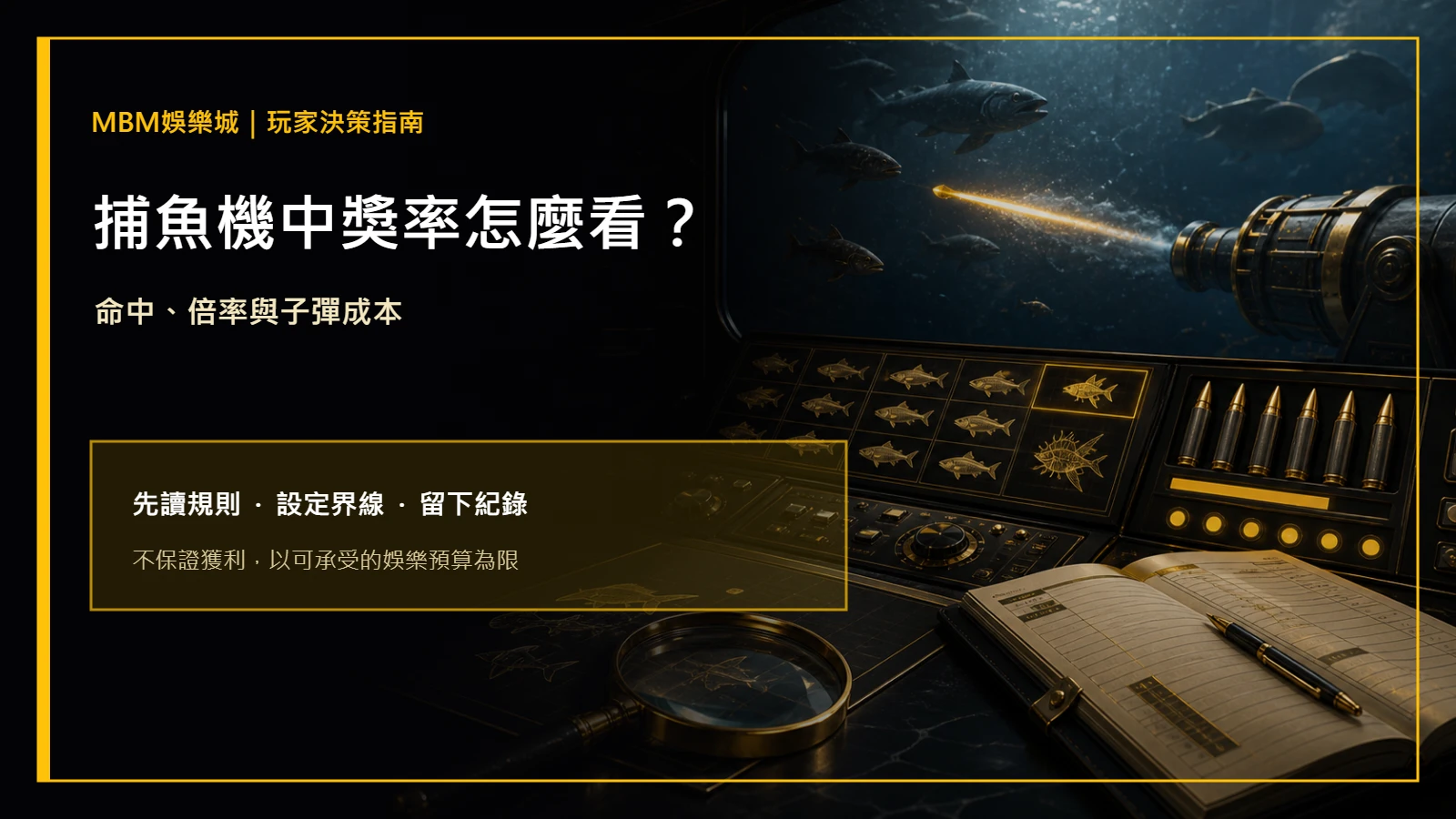 捕魚機中獎率怎麼看？命中、倍率與子彈成本｜MBM娛樂城